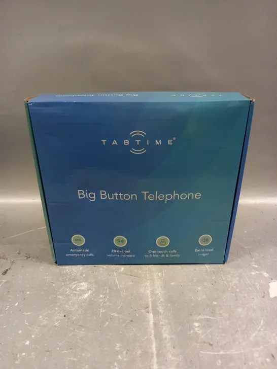 BOXED TABTIME BIG BUTTON TELEPHONE 