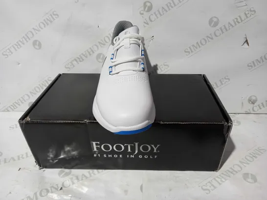 BOXED PAIR OF FOOTJOY FUEL SHOES IN WHITE UK SIZE 7