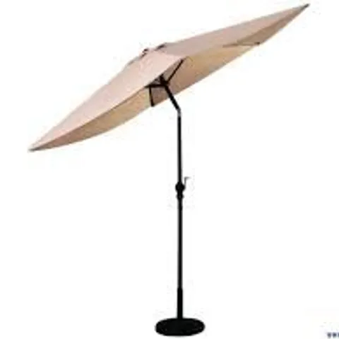 BOXED COSTWAY 270cm PATIO UMBRELLA CANTILEVER FOR GARDEN AND DECK - BEIGE