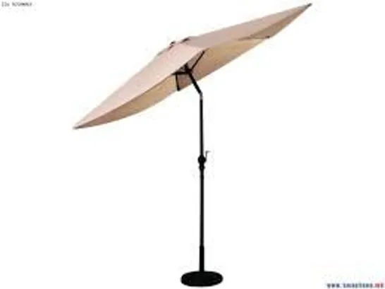 BOXED COSTWAY 270cm PATIO UMBRELLA CANTILEVER FOR GARDEN AND DECK - BEIGE