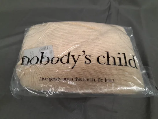 SEALED NOBODYS CHILD BOXY GROWN ON NECK - UK LARGE 