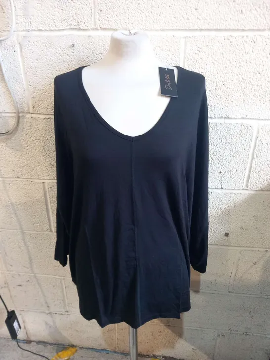 APPROXIMATELY 22 BRAND NEW DESTELLO BLACK JERSEY MODAL TOPS