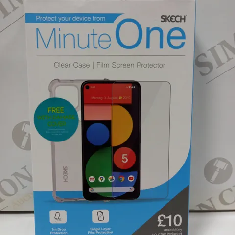 BOX OF APPROX 20 SKECH MINUTE ONE PHONE CASE AND SCREEN PROTECTOR FOR ASSORTED PHONES