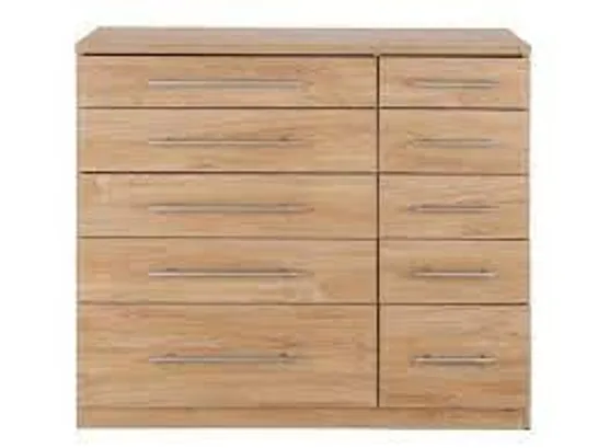 BOXED PRAGUE OAK EFFECT 5+5 CHEST (2 BOXES) RRP £209.99