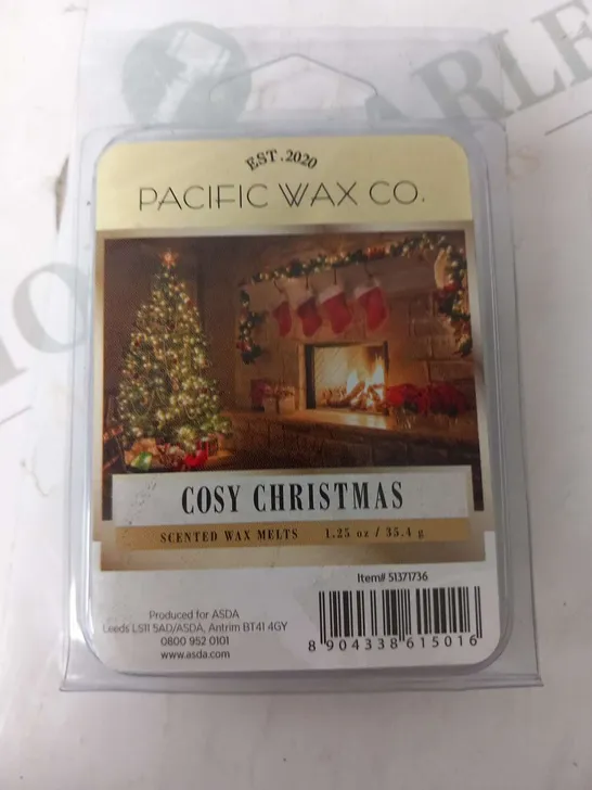 APPROXIMATELY 18 BOXES OF 8 BRAND NEW PACIFIC WAX CO COSY CHRISTMAS MELT WARMERS