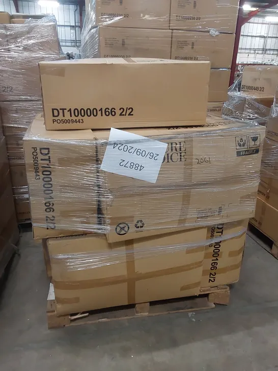 PALLET OF ASSORTED BOXED INCOMPLETE FURNITURE PARTS