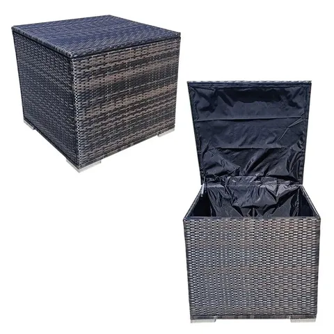 BOXED 17 STORIES LYNDYN 88L GALLON WATER RESISTANT WICKER STORAGE BOX (1 BOX)