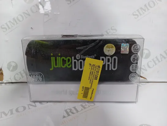 BOXED JUICEBOOMPRO PORTABLE BLUETOOTH SPEAKER 