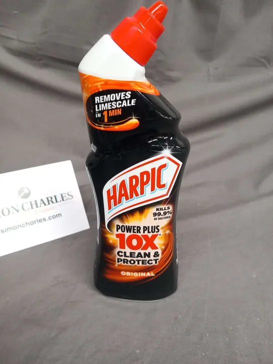 FOUR BOTTLES OF HARPIC POWER PLUS 10X CLEAN AND PROTECT ORIGINAL 750ML