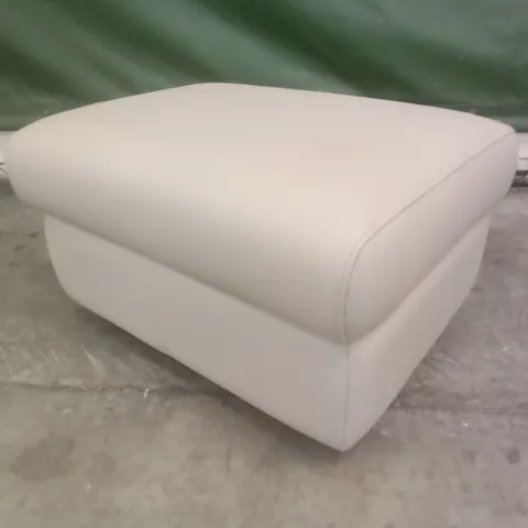 DESIGNER G PLAN MADE GREENWICH STORAGE FOOTSTOOL - CAMBRIDGE PLASTER LEATHER