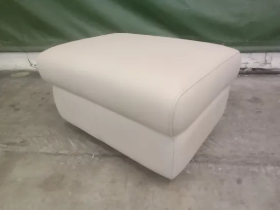 DESIGNER G PLAN MADE GREENWICH STORAGE FOOTSTOOL - CAMBRIDGE PLASTER LEATHER