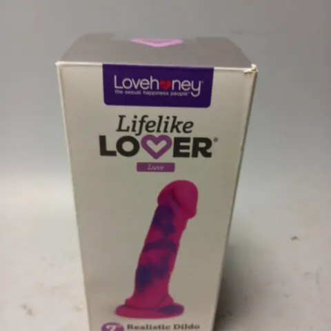 BOXED LOVEHONEY LIFELIKE LOVER LUXE REALSTIC DILDO (7")