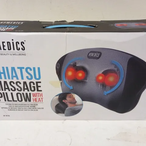 BOXED HOMEDICS SHIATSU MASSAGE PILLOW WITH HEAT SP-7H-EU