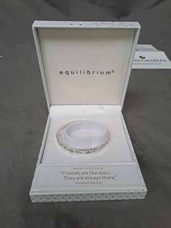 EQUILIBRIUM FRIENDS SILVER PLATED BRACELET