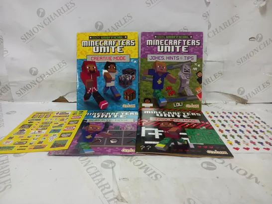 MINECRAFTERS UNITE TIN OF BOOKS RRP £12.99