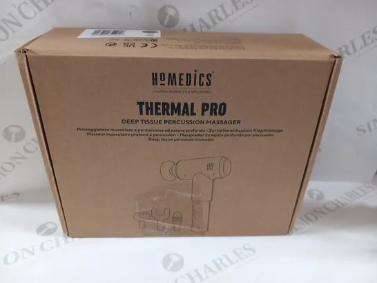 BOXED HOMEDICS THERMAL PRO DEEP TISSUE PERCUSSION MASSAGER