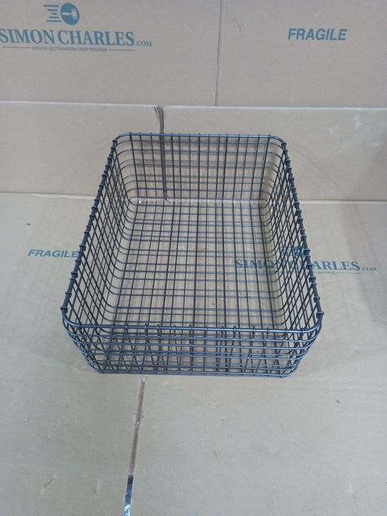 BOX OF 6 X METAL/WIRE BASKETS IN "GRAPHITE" FINISH - 41X31X15