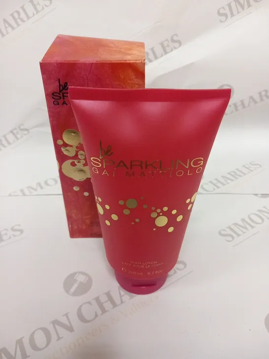 APPROXIMATELY 45 BOXED BE SPARKLING GAI MATTIOLO BODY LOTION 200ML