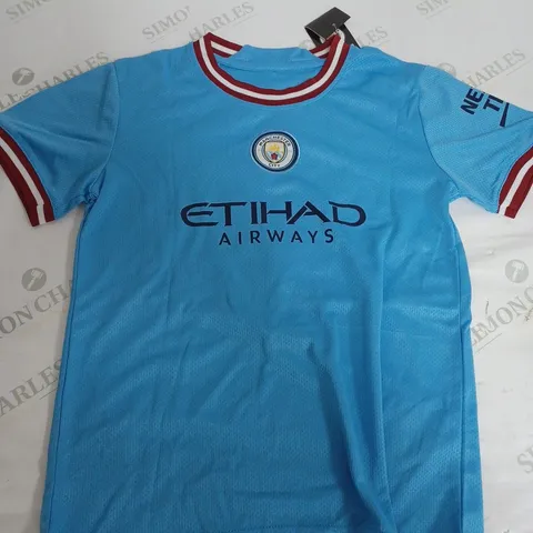 MANCHESTER CITY FOOTBALL CLUB KIDS SHIRT - HALAND 9 - SIZE 24 KIDS