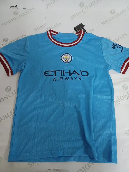 MANCHESTER CITY FOOTBALL CLUB KIDS SHIRT - HALAND 9 - SIZE 24 KIDS