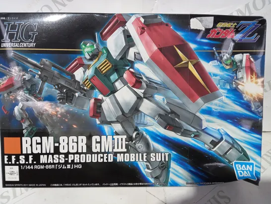 HG UNIVERSAL CENTURY RGM-86R GM III GUNDAM MOBILE SUIT MODEL KIT