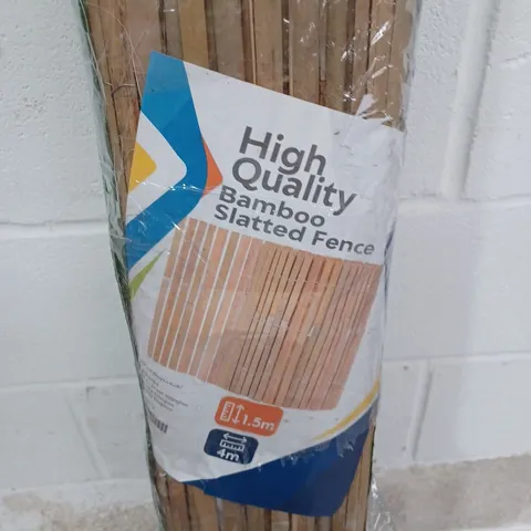 HIGH QUALITY BAMBOO SLATTED FENCE // DIMENSIONS: H 1.5M X W 4M - COLLECTION ONLY