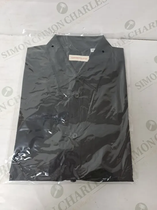 SEALED SET OF 6 BRAND NEW CORPORATIVE STYLE BLACK WOMENS SHIRT - XS