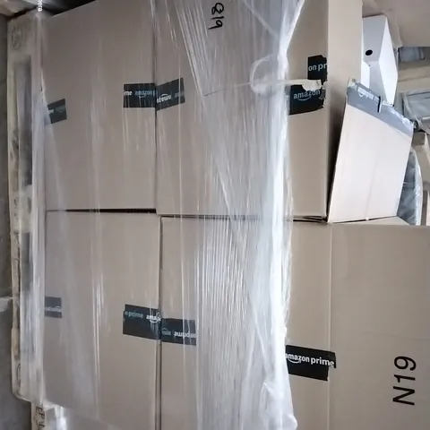 PALLET CONTAINING 4 BOXES OF ASSORTED HOUSEHOLD ITEMS TO INCLUDE BOXED PAIRS OF ALLOT SHOES, VITAMINS AND DISNEY PLUSHIE