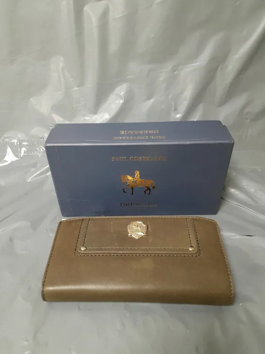 PAUL COSTELLOE DRESSAGE LEATHER PURSE OLIVE