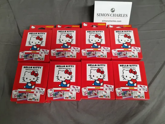 LOT OF 30 PACKS OF PANINI HELLO KITTY 50TH ANNIVERSARY STICKERS - 17 PACKS PER BOX