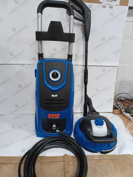 WOLF SUPER BLASTER PRESSURE WASHER BLUE - COLLECTION ONLY