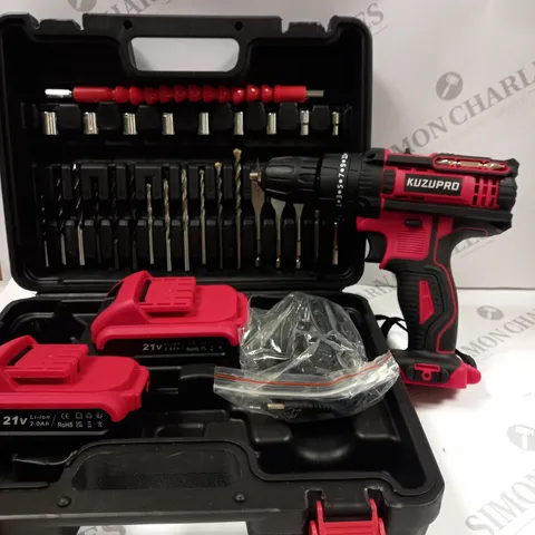 BOXED KUZUPRO 21V CORDLESS DRILL DRIVER 