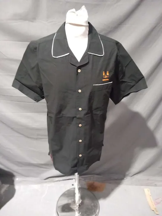 PERVICAL PERCICO BOWLING SHIRT BLACK SIZE M