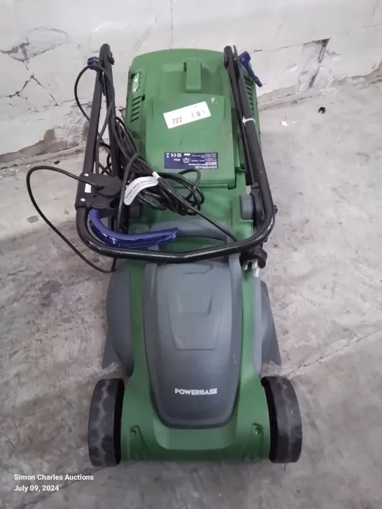 POWERBASE 1400W ELECTRIC ROTARY LAWN MOWER - 34CM