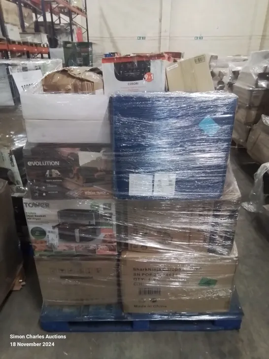 PALLET OF APPROXIMATELY 23 UNPROCESSED RAW RETURN HOUSEHOLD AND ELECTRICAL GOODS TO INCLUDE;