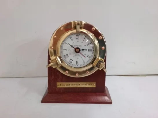 BOXED ANALOG SHEESHAM SOLID WOOD QUARTZ CLOCK