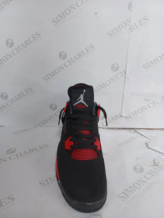 AIR JORDAN 4 RETRO IN BLACK & RED - UK 10