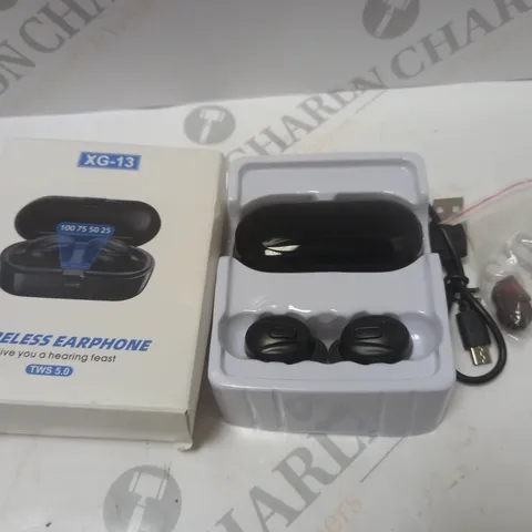 BOXED XG-13 WIRELESS EARBUDS IN BLACK