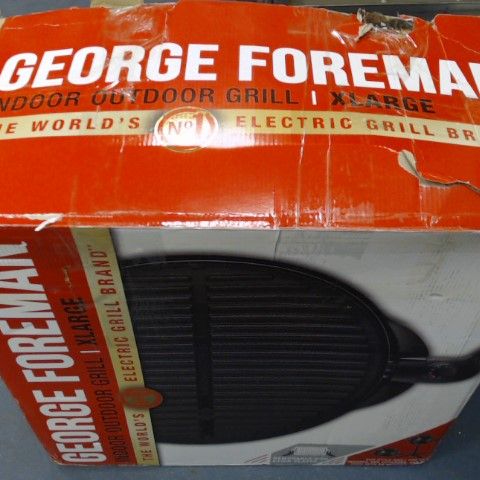 GEORGE FOREMAN INDOOR OUTDOOR ELECTRIC BBQ GRILL