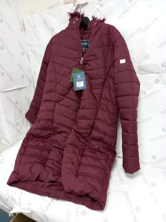 REGATTA PADDED LADIES JACKET BURGANDY SIZE 20