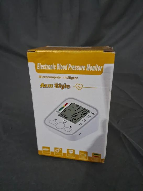 BOXED ELECTRONIC BLOOD PRESSURE MONITOR