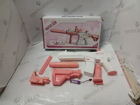 BOXED M416 WATER GUN WITH BATTERY AND USB CHARGING CABLE 