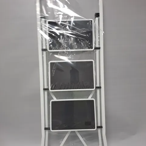 WHITE THREE TIER STEP LADDER - COLLECTION ONLY 