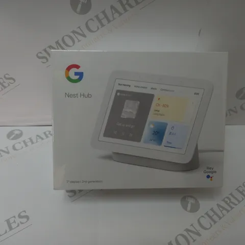 BRAND NEW BOXED GOOGLE NEST HUB 2ND GEN SMART SPEAKER WITH SCREEN - WHITE