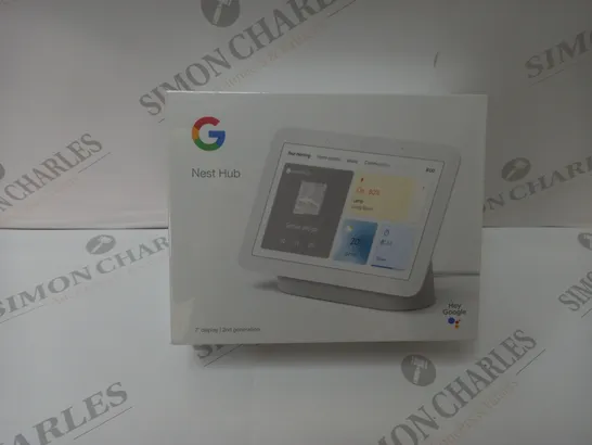 BRAND NEW BOXED GOOGLE NEST HUB 2ND GEN SMART SPEAKER WITH SCREEN - WHITE