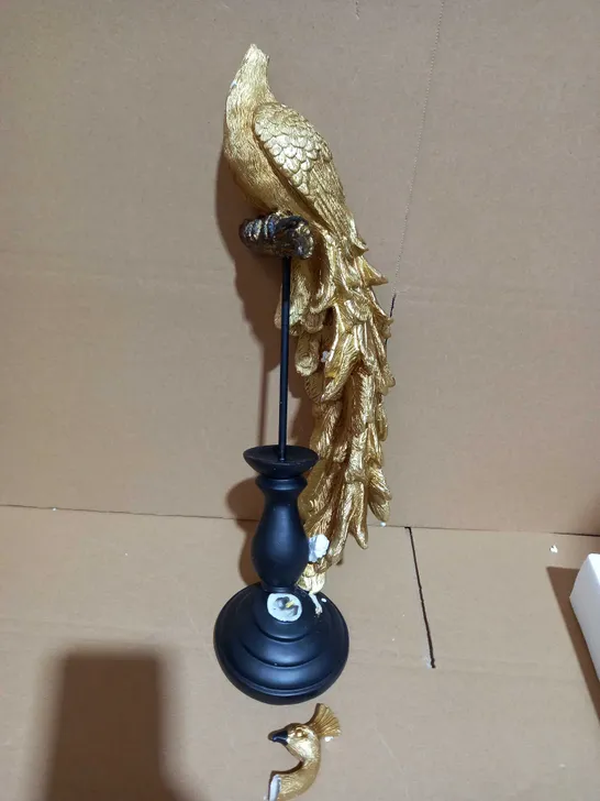 ALISON CORK GOLD PEACOCK DECOR