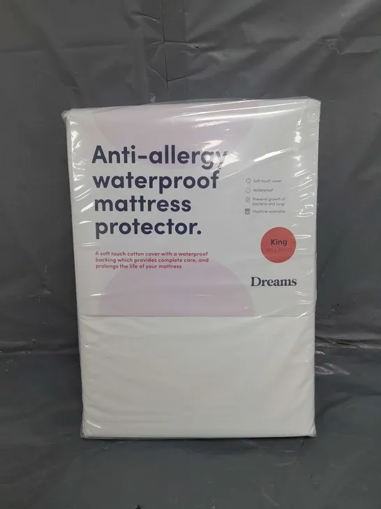 DREAMS WATERPROOF MATTRESS PROTECTOR - KING SIZE 