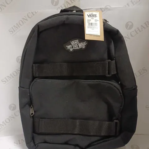 VANS KIDS' OFF THE WALL SKATEPACK BLACK BACKPACK 