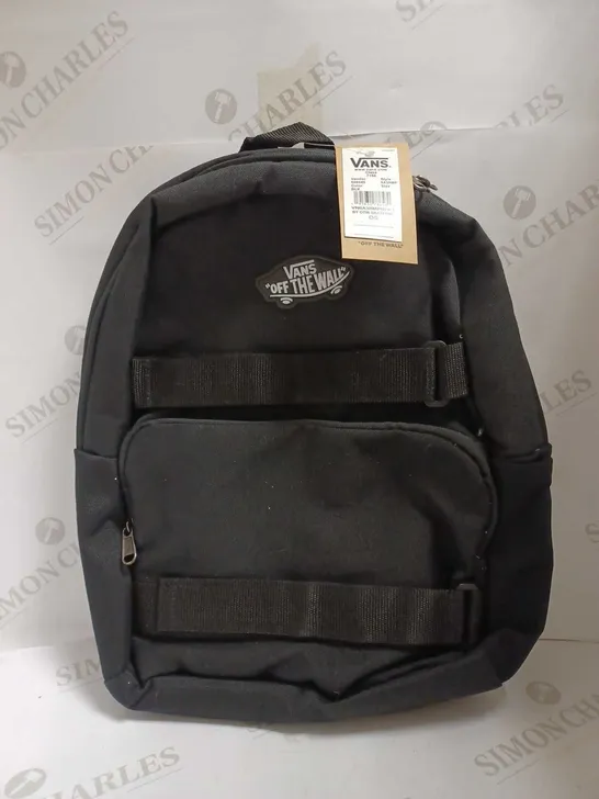 VANS KIDS' OFF THE WALL SKATEPACK BLACK BACKPACK 