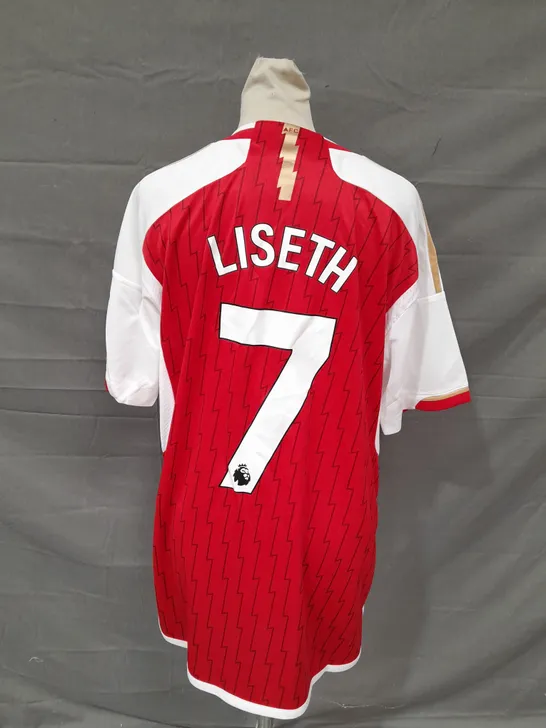 ADIDAS ARSENAL FOOTBALL CLUB SHIRT - LISETH 7 - LARGE